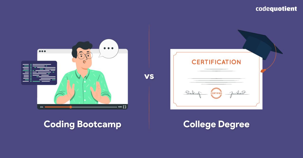 Is coding bootcamp better than a degree